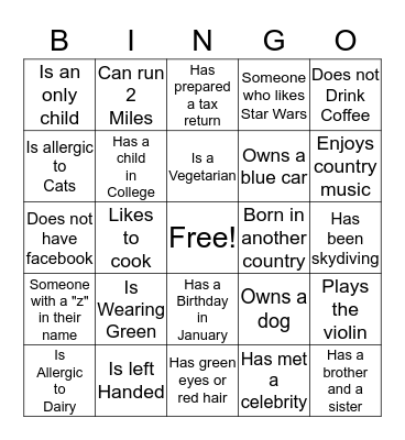 Baker Tilly Trillium's Bingo Card