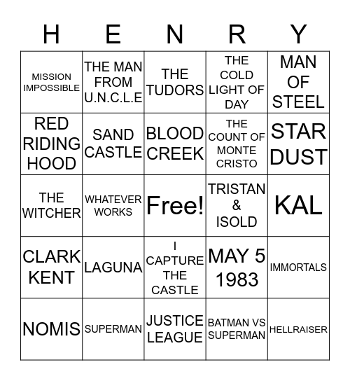 LESLIE TURNS 27! Bingo Card