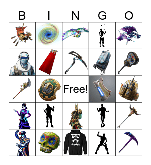 FORTNIGHT CHALLENGE Bingo Card