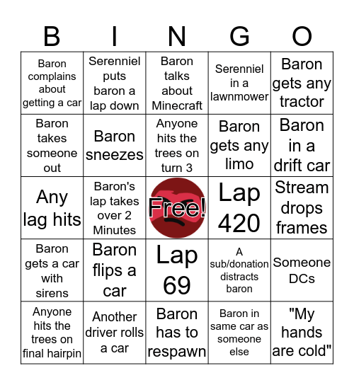 The True Random All Bingo V2 Bingo Card