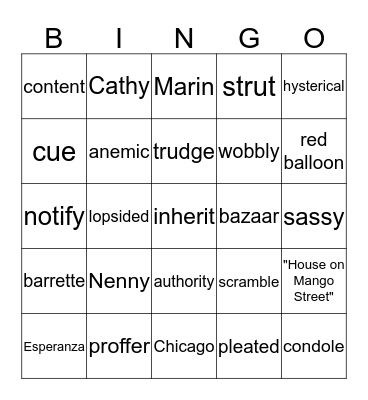 BINGO - WOWs Week 6 Bingo Card