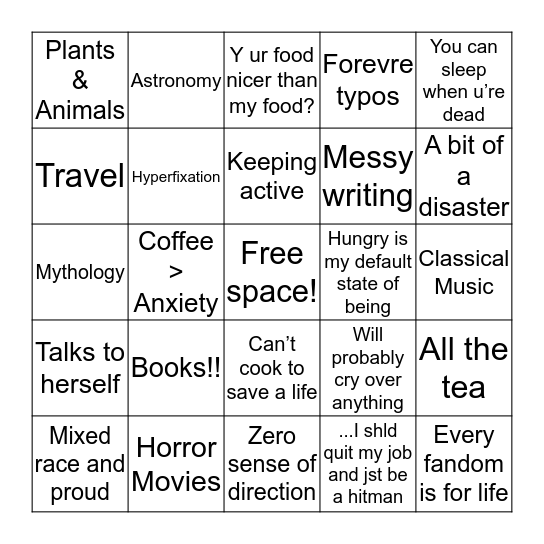 Bingo Card