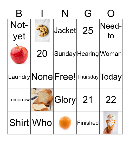 ASL Bingo Card