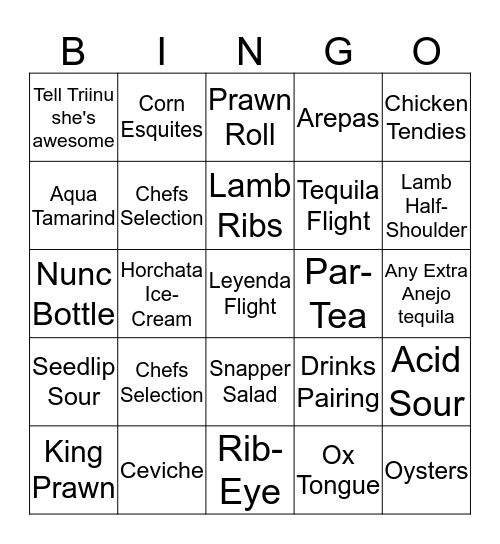 MesaMesa Ding Dong Bingo Card