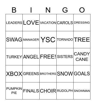 B2G & B.A.B.A.E.S BINGO Card