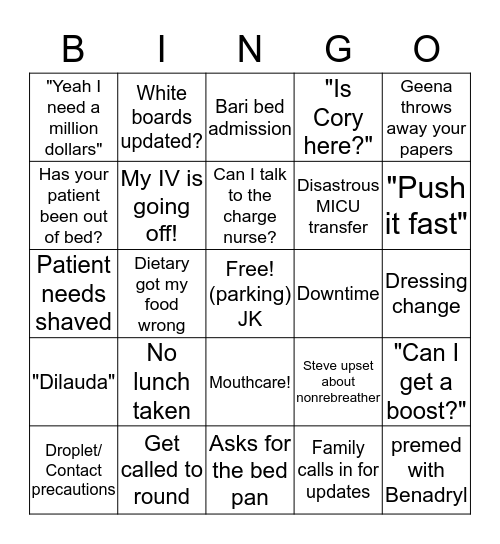 Bon Voyage Bingo  Bingo Card