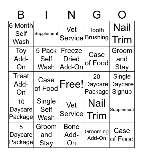 Roscoe Village Bingo Card