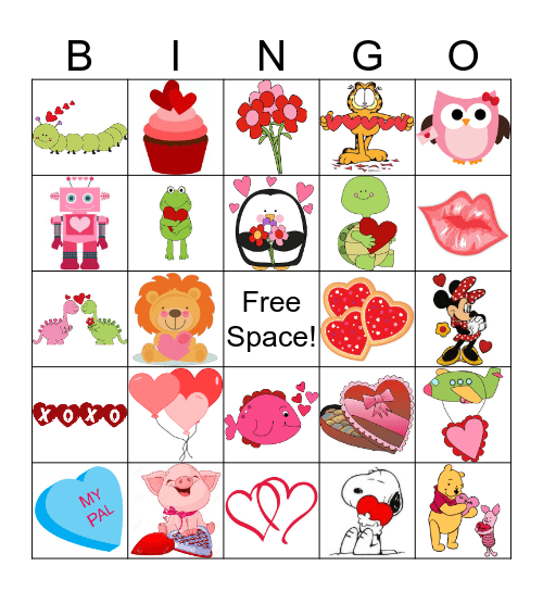 Valentines Day Bingo! Bingo Card