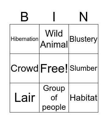 Bear Snores On Bingo Card