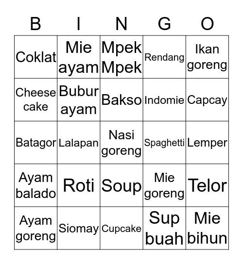 LOONADDALGI's Bingo Card