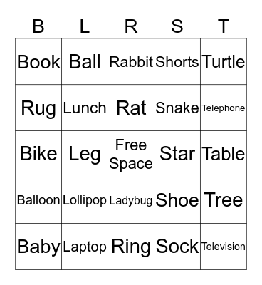 Alphabet Bingo  Bingo Card
