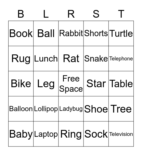 Alphabet Bingo  Bingo Card