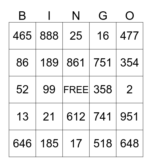 ASL LESSON 2 PRACTICE Bingo Card