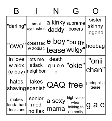 jethicca Bingo Card