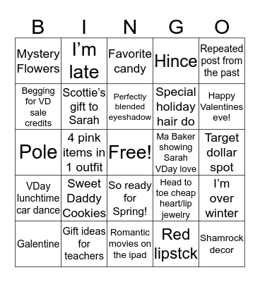 Tondellotine Bingo Card