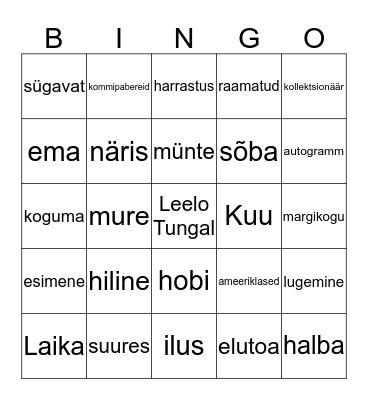 Anna mure Bingo Card