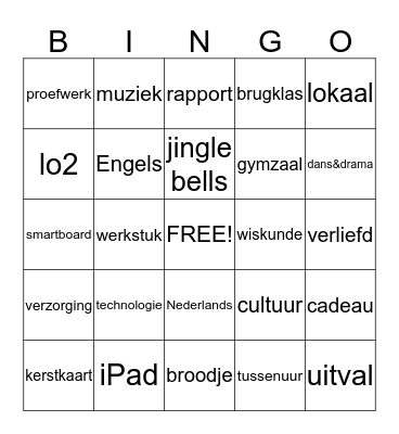 Broekland Bingo Card