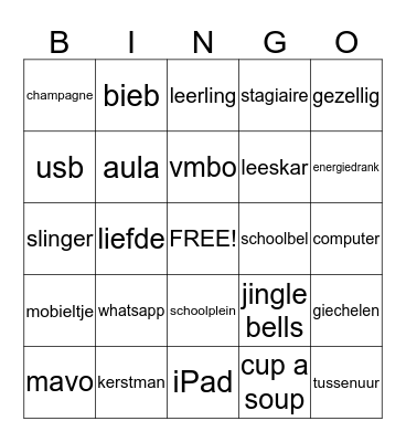 Broekland Bingo Card