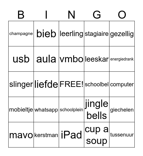 Broekland Bingo Card