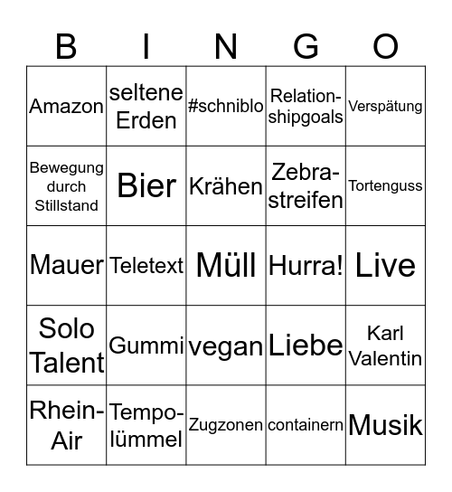 Die-PARTEI-Bullshit-Bingo-Valentins-Special Bingo Card