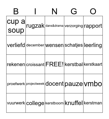 Broekland Bingo Card