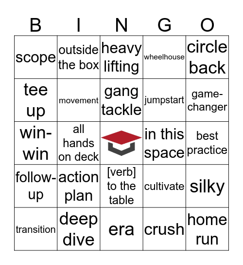 Buzzword Bingo: The Wiley House Edition Bingo Card