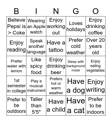 English 60 Super Students of Cypress College Bingo Card