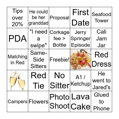 Valentine's Day Bingo Card