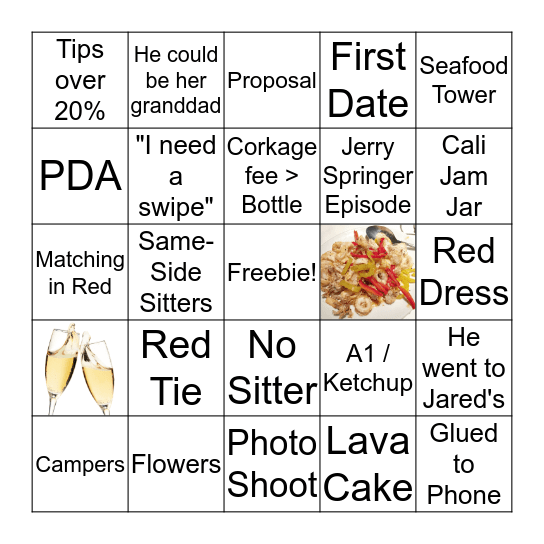 Valentine's Day Bingo Card