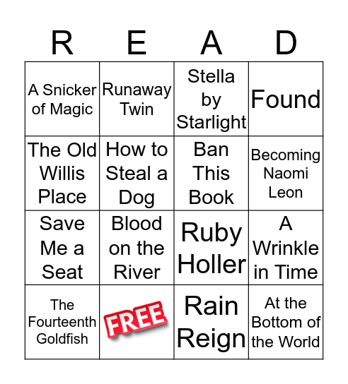 BOOK WARRIORS BINGO--2-14-2019 Bingo Card