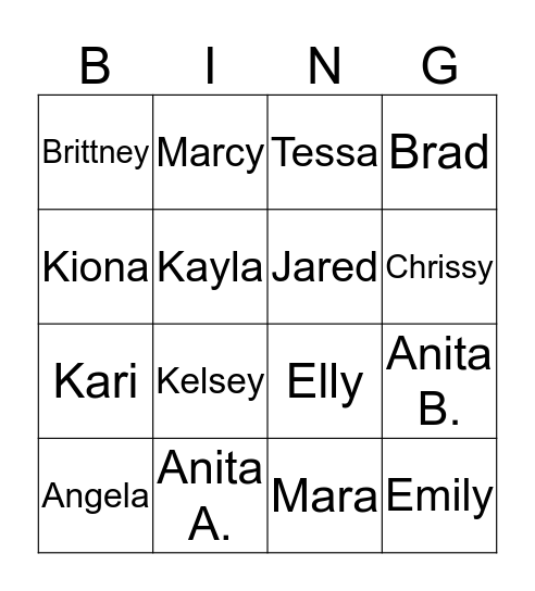 Pricing Team Bingo Card