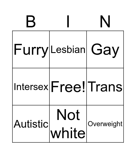 Tumblr Sympathy Bingo! Bingo Card