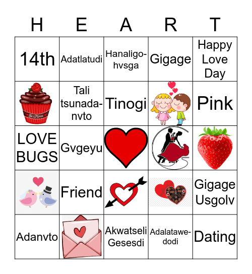 Ulihelisdi Adageyudi Iga Bingo Card