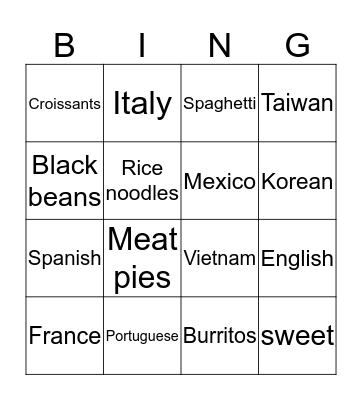Let's Go BINGO Card