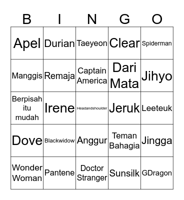 Bingo with KIQU Bingo Card