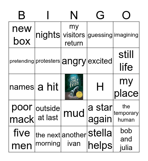 The One and Only Ivan Bingo Card