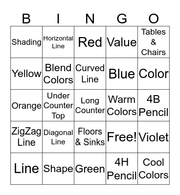 Elements Review Bingo Card
