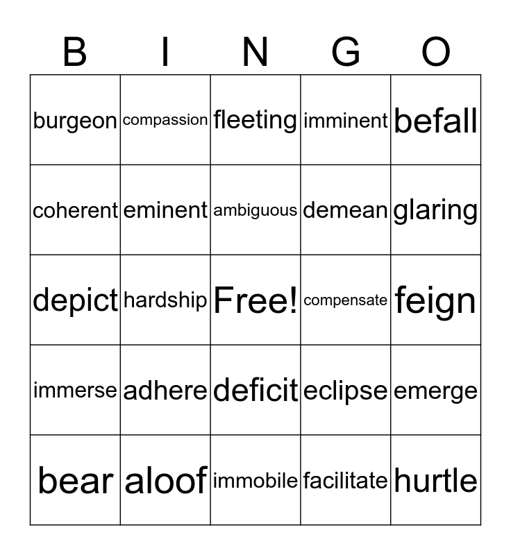 act-words-through-the-letter-i-bingo-card