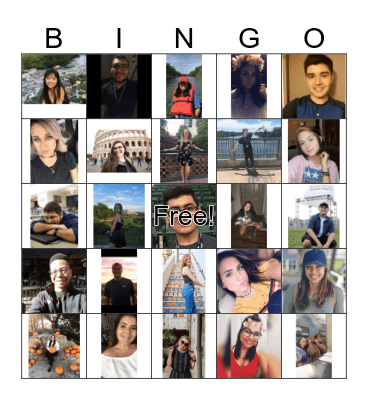 Founder's Day Bingo Card