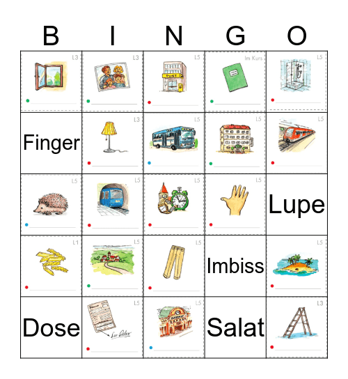 Alpha Bingo II Bingo Card