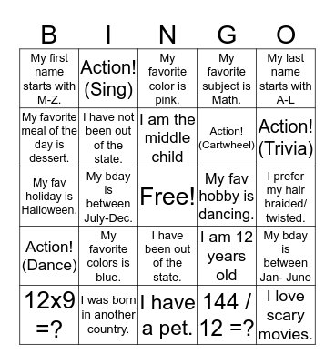 We Rise Beyond Bingo Card