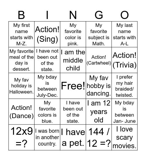 We Rise Beyond Bingo Card