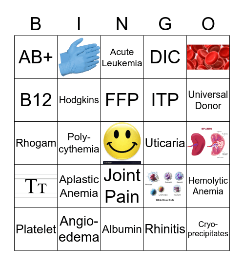 HEMO BINGO Card