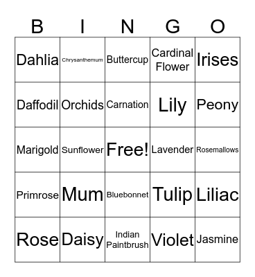 Ag Valentines Bingo Card