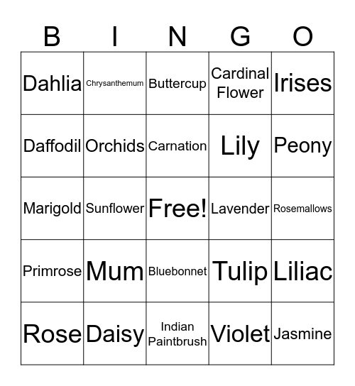 Ag Valentines Bingo Card