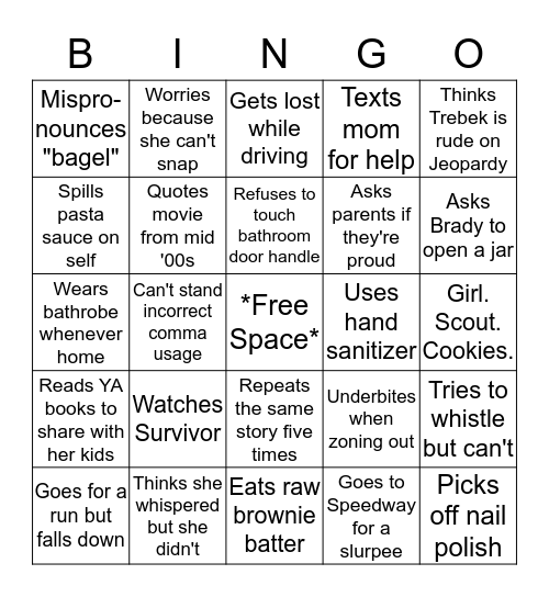 ABBY BINGO Card