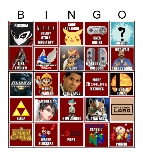 Smash Bingo Card