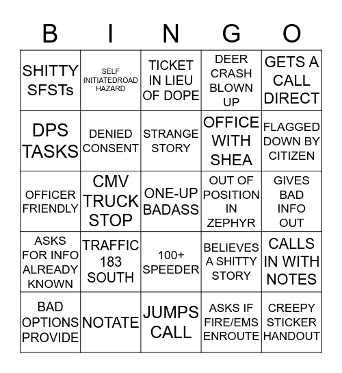 Marvin Bingo Card