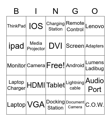 Library Media Specialist Bingo Card