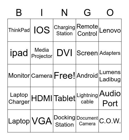 Library Media Specialist Bingo Card